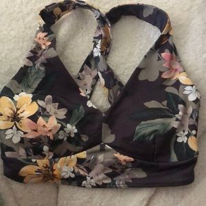 bathing suit top or sports bra